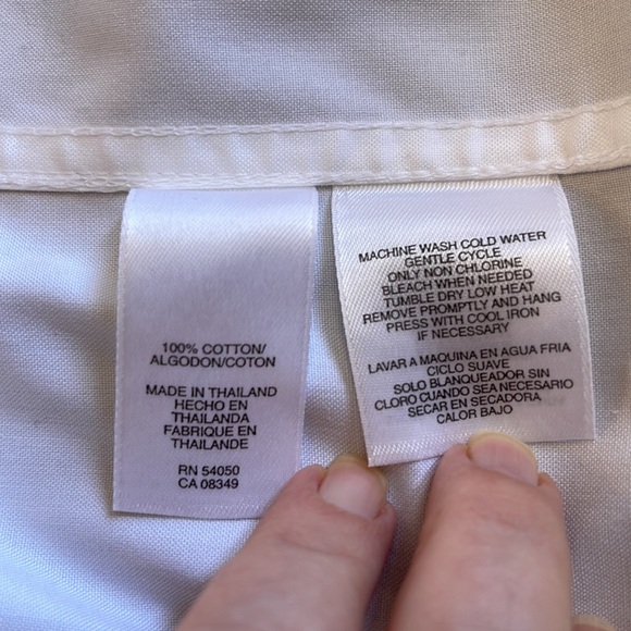 WHITE SHIRT NON-IRON EASYCARE JONES NEW YORK SIGNATURE SIZE XL. - Picture 6 of 11